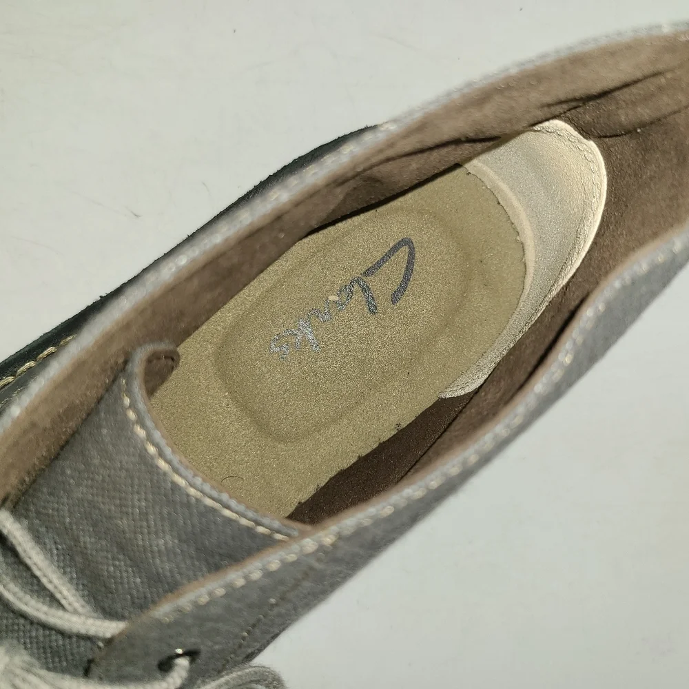 Clarks BUSHACRE RAND Chukka Boots Mens 11.5 M Gray 2-Eye Lace Up